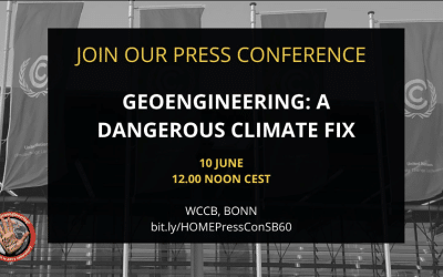 HOME! Alliance SB60 media advisory | Geoengineering: A Dangerous Climate Fix