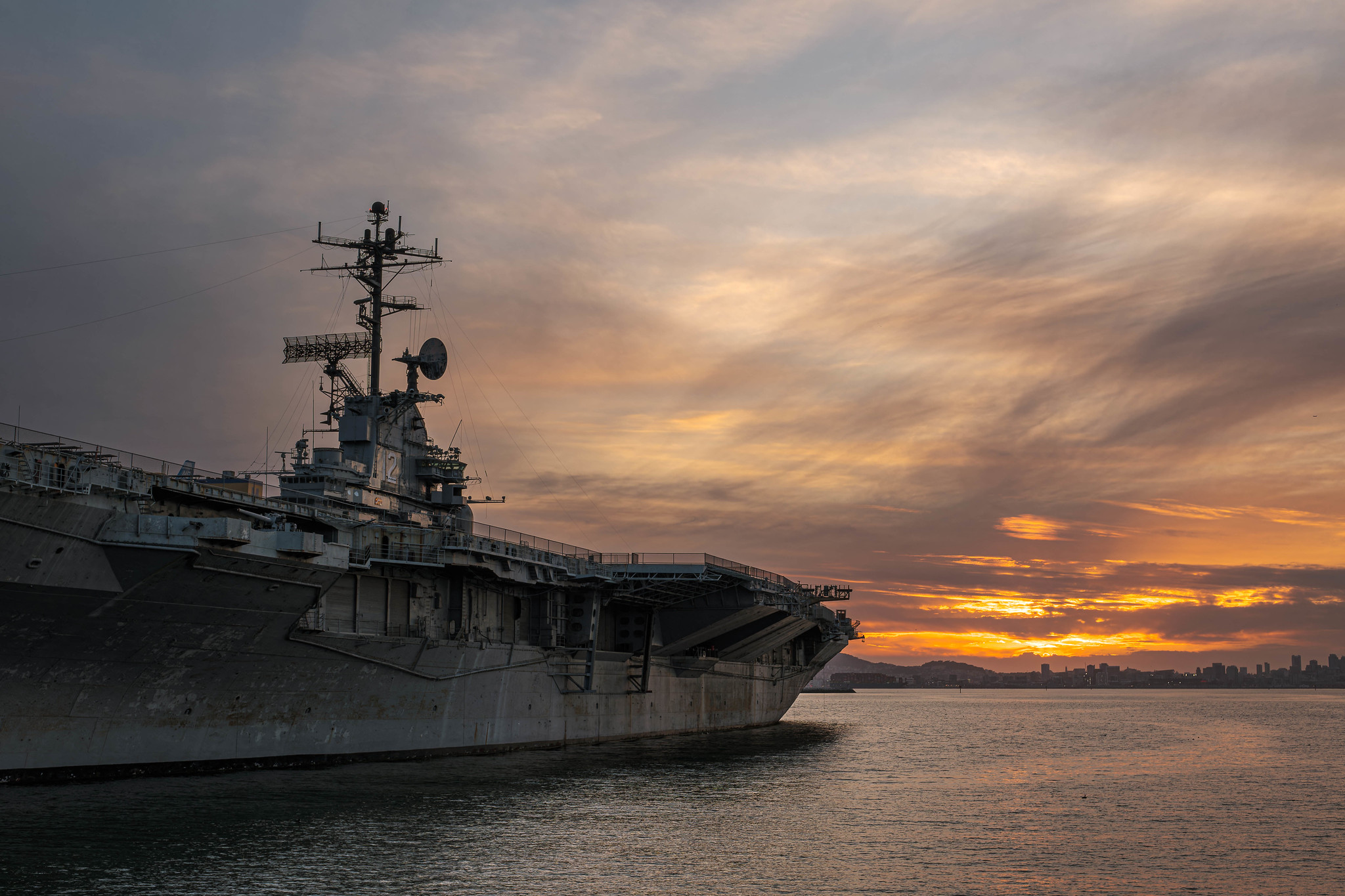 The USS Hornet, which had been host to the Marine Cloud Brightening Project (MCBP) experiment. Photo: Tim Waters/Flickr
