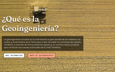 El grupo de investigación de geoingeniería actualiza su página web sobre los esquemas globales de ingeniería climática